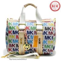 michael kors grayson logo groot witte multicolor boekentassen Bestellen Online dkim1710